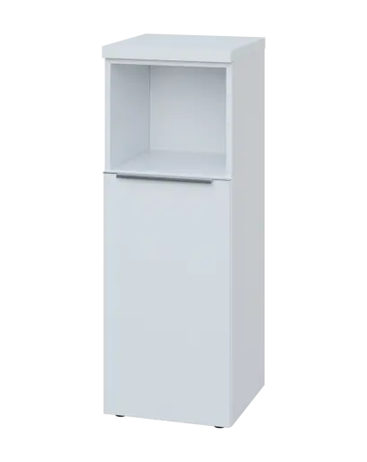 SIN 3 - 4DN kancelářská skříň, 1-dveřová/nika, levá, 1120x400x400, bílá